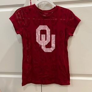 OU ladies burn-out t-shirt